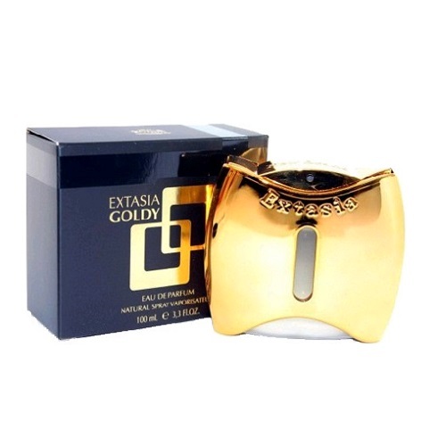 Extasia Goldy Perfume by New Brand 3.4oz Eau De Parfum Spray for women